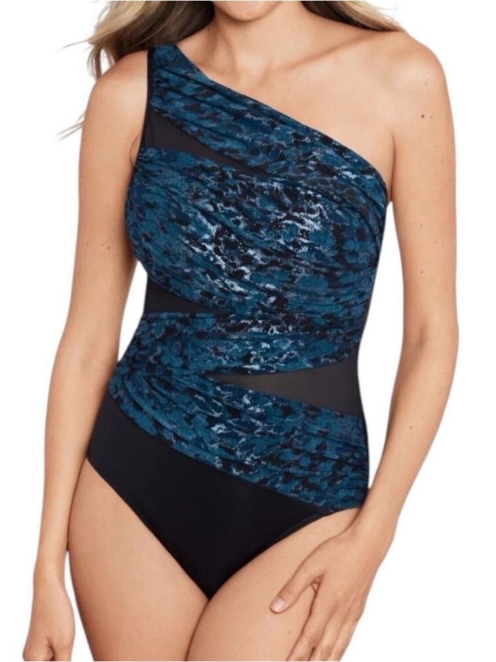 Miraclesuit NWT Jena One-Shoulder Swimsuit